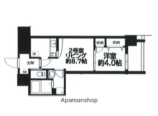 エフォートレス鶴見【1階】の間取り