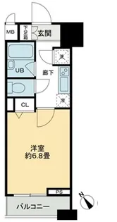 クロスレジデンス蒲田【4階】の間取り