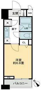 クロスレジデンス蒲田【7階】の間取り
