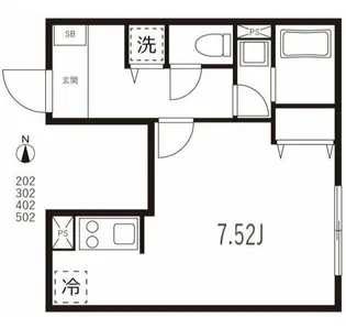 アセットホーム横浜【3階】の間取り