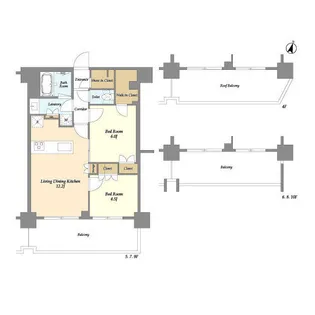 リバーレ鷺沼【4階】の間取り