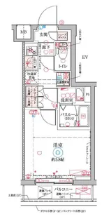 クレヴィスタ横浜大口【3階】の間取り