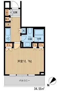 HF新横浜レジデンス【4階】の間取り