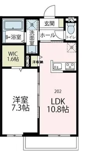 ヴァイセヴェレ鎌倉【202号室号室】の間取り