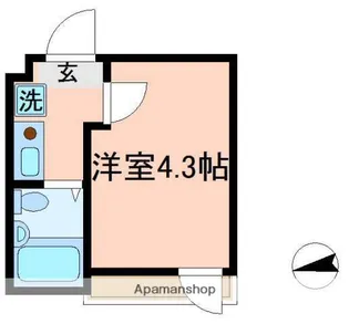 イルビラージュ蒲田【2階】の間取り