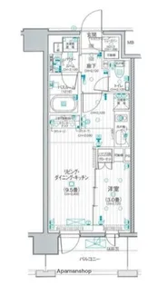 デュオステージ横濱桜木町【7階】の間取り