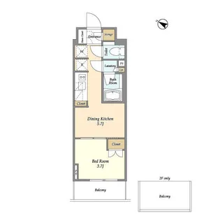 ドゥーエ横濱鶴見【11階】の間取り