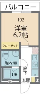 カインドネス横浜根岸【102号室号室】の間取り