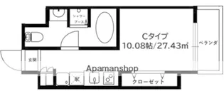 スタジオフラット鶴見中央【4階】の間取り