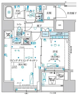 メインステージ横濱真金町【11階】の間取り