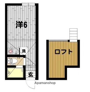 ユナイト東白楽フランシス・レイ【2階】の間取り