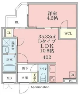TALIESIN FD【4階】の間取り