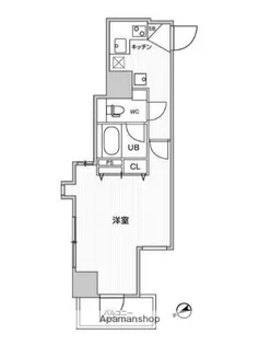グラシアプレイス川崎駅前【2階】の間取り