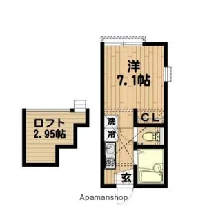 ハーミットクラブハウス上大岡【2階】の間取り