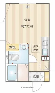 ラ・メゾンクレール【1階】の間取り