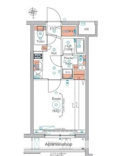 エストゥルース羽田【1階】の間取り