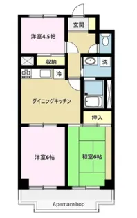 アーバンスプラザイシワタ3【2階】の間取り