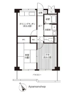 ベルブリューム高津【2階】の間取り