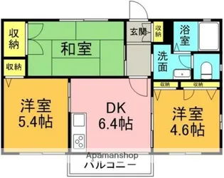 フォレストA【1階】の間取り