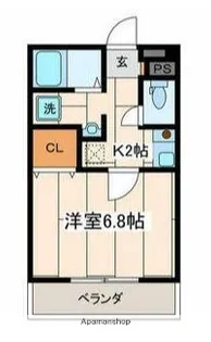 サンライズ湘南【2階】の間取り