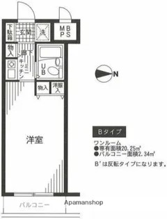 パレ・ドール湘南平塚【6階】の間取り