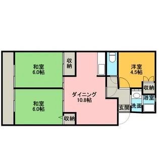 コンフォート鵠沼Ⅰ【106号室】の間取り