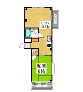 グリーンハイツ黒川【2階】の間取り