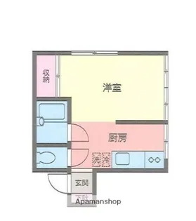 ハイツ飯島【1階】の間取り