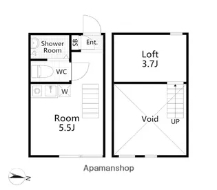 シエロガーデン三ツ沢【1階】の間取り