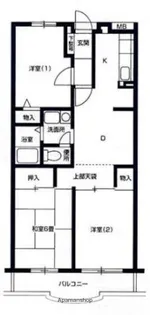 サニーハウス松風【3階】の間取り