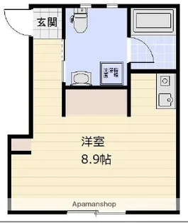 スカイコート天神橋【2階】の間取り