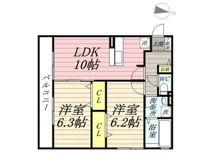 ドルチェ伊勢町【1階】の間取り