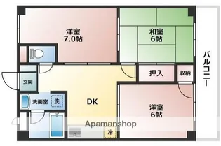 コート・リヴェール【2階】の間取り