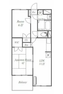 ルミエール湘南【3階】の間取り