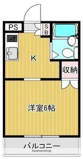 ジュネス米山【2階】の間取り