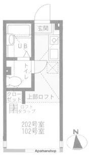 ハーミットクラブハウス戸塚Ⅱ【2階】の間取り