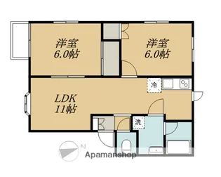 ルミエール神明【2階】の間取り