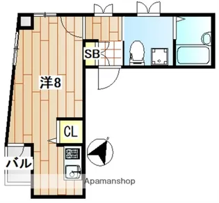 ミカローズ【3階】の間取り