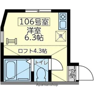 ユナイト上星川バーゼル【2階】の間取り