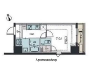 ラグゼナ平和島【4階】の間取り
