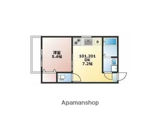 ヘラハウス【1階】の間取り