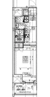 GENOVIA横浜石川町【9階】の間取り