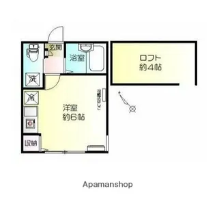 ロフトステージ壱番館【2階】の間取り