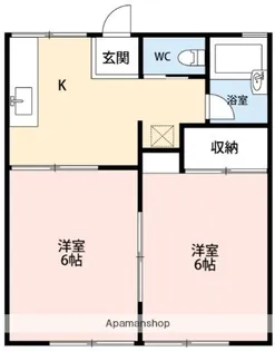 コーポラスエイト【2階】の間取り