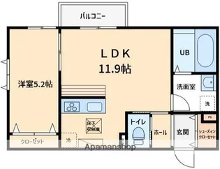 ブランメゾンB【3階】の間取り