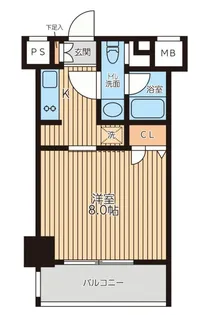 レジディア新横浜【6階】の間取り