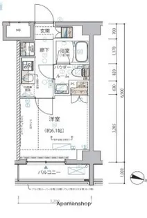 ARCOBALENO YOKOHAMATSURUMI【6階】の間取り