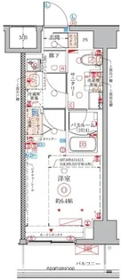 クレヴィスタ武蔵中原【3階】の間取り