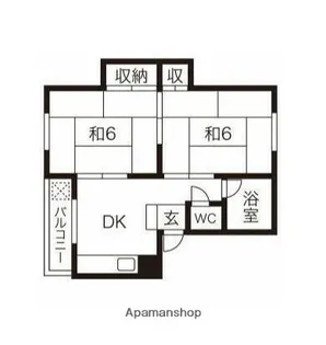 第2マルシンコーポ【3階】の間取り