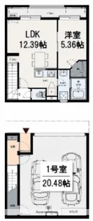 IXO IL GARAGE78【2階】の間取り